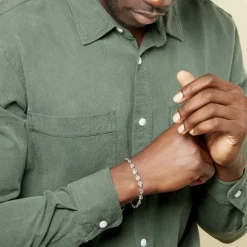 Discount Histoire d'Or Bracelet Carrus Argent Blanc