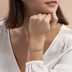 Outlet Histoire d'Or Bracelet Christine Argent Blanc