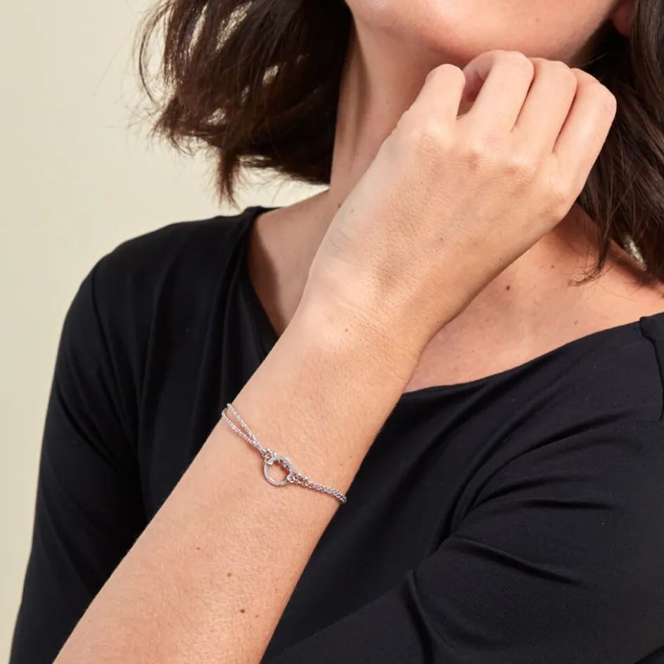 Histoire d'Or Bracelet Claramay Argent Blanc* Bracelets|Bracelets Fantaisie