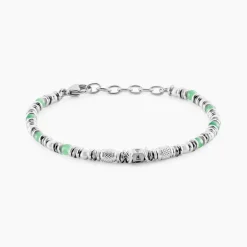Histoire d'Or Bracelet Cliff Acier Gris Aventurine Hématite Oxyde De Zirconium* Bracelets|Bracelets Fantaisie