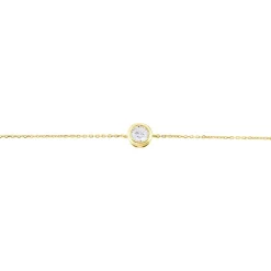 Clearance Histoire d'Or Bracelet Columbine De Zirconium Blanc or jaune oxyde