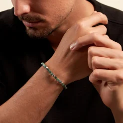 Outlet Histoire d'Or Bracelet Cusco Acier Blanc Turquoise acier blanc turquoise vert