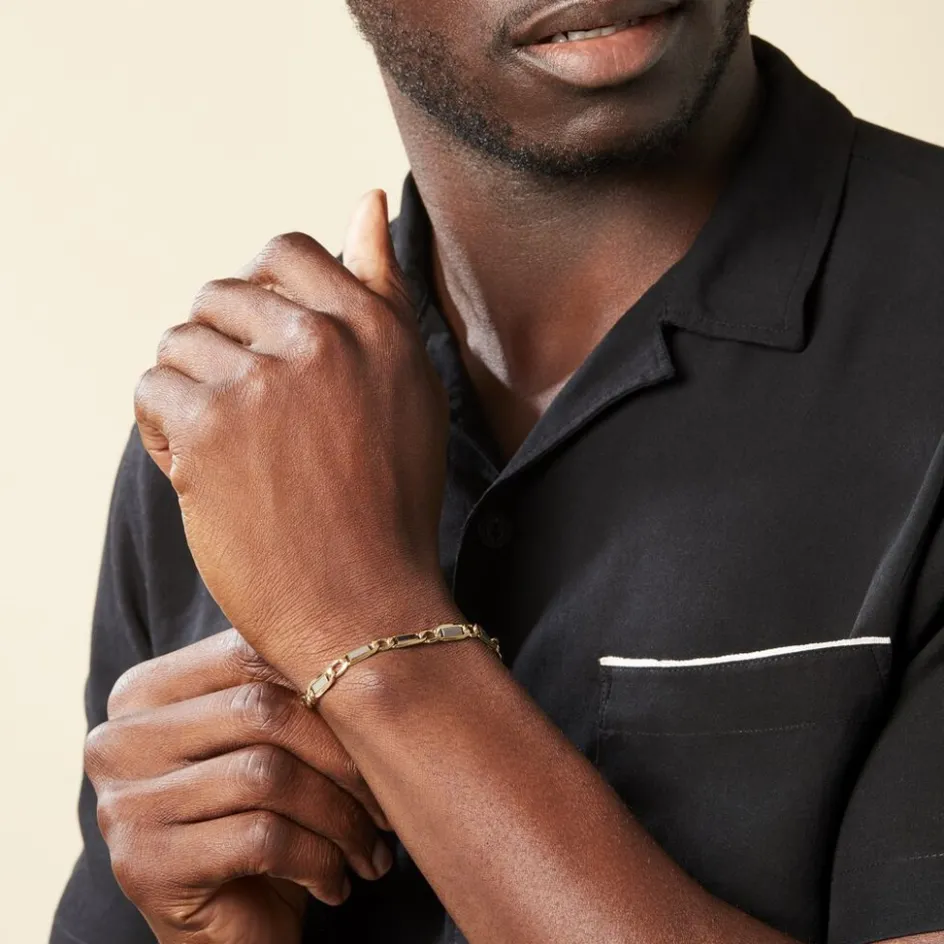 Histoire d'Or Bracelet Danae Plaquette Or Bicolore* Bracelets|Bracelets Maille