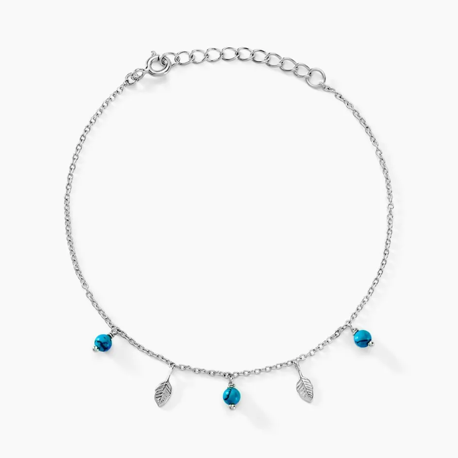 Histoire d'Or Bracelet Darcie Argent Blanc Turquoise* Bracelets|Bracelets Fantaisie