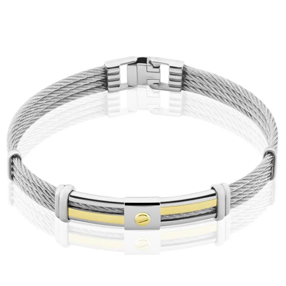 JOURDAN Bracelet Davilia Or Acier Bicolore* Bracelets