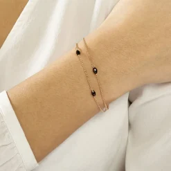 Histoire d'Or Bracelet Diamantine Argent Rose Pierre De Synthese* Bracelets|Bracelets Fantaisie