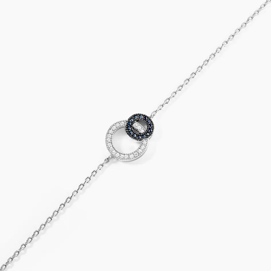 Outlet Histoire d'Or Bracelet Diana Argent Blanc Oxyde De Zirconium