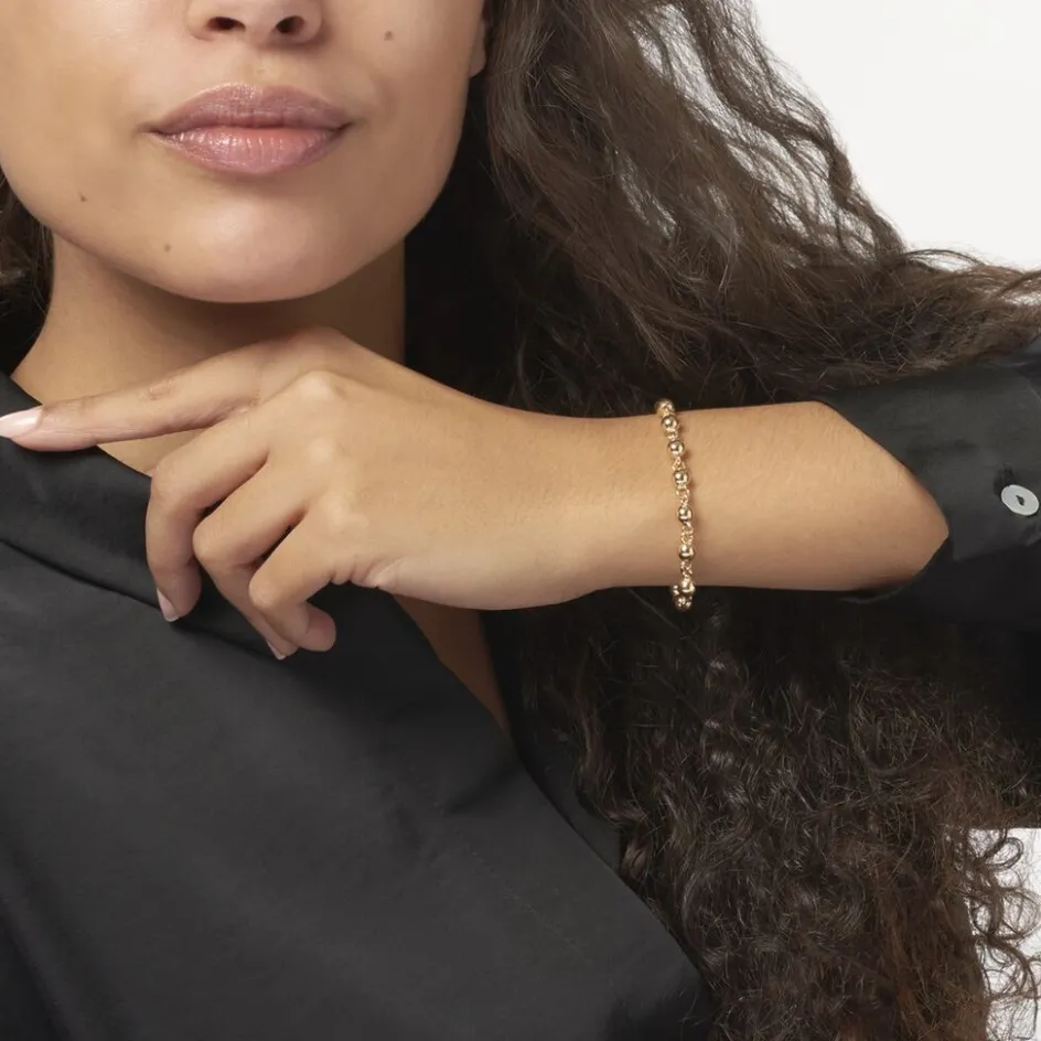 Histoire d'Or Bracelet Diona Maille Boule Or Jaune
