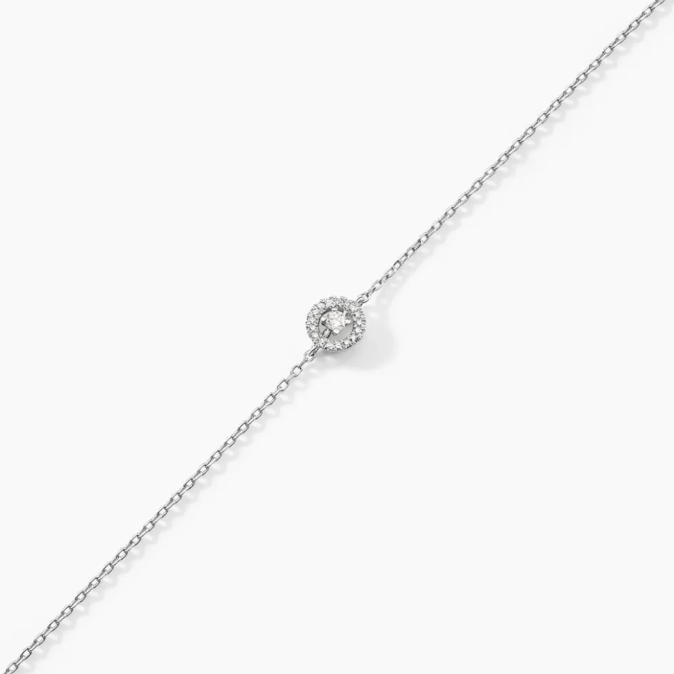 Outlet Histoire d'Or Bracelet Domitia Or Blanc Diamant
