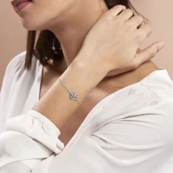 Discount Histoire d'Or Bracelet Douglas Argent Blanc Oxyde De Zirconium