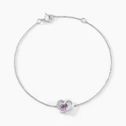 Histoire d'Or Bracelet Eliana Or Blanc Amethyste Et Oxyde De Zirconium* Bracelets
