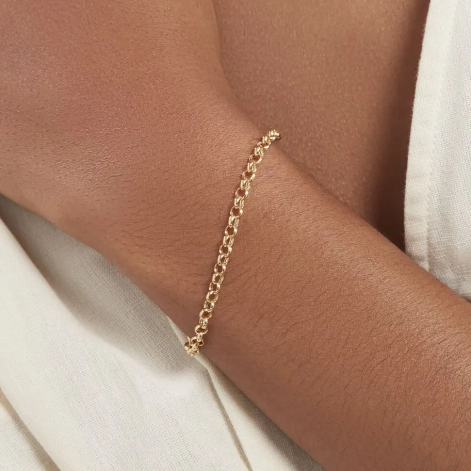 Histoire d'Or Bracelet Elviaae Maille Jaseron Or Jaune* Bracelets|Bracelets Maille