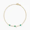 Clearance Histoire d'Or Bracelet Esmerald Rendez-vous Or Jaune Emeraude