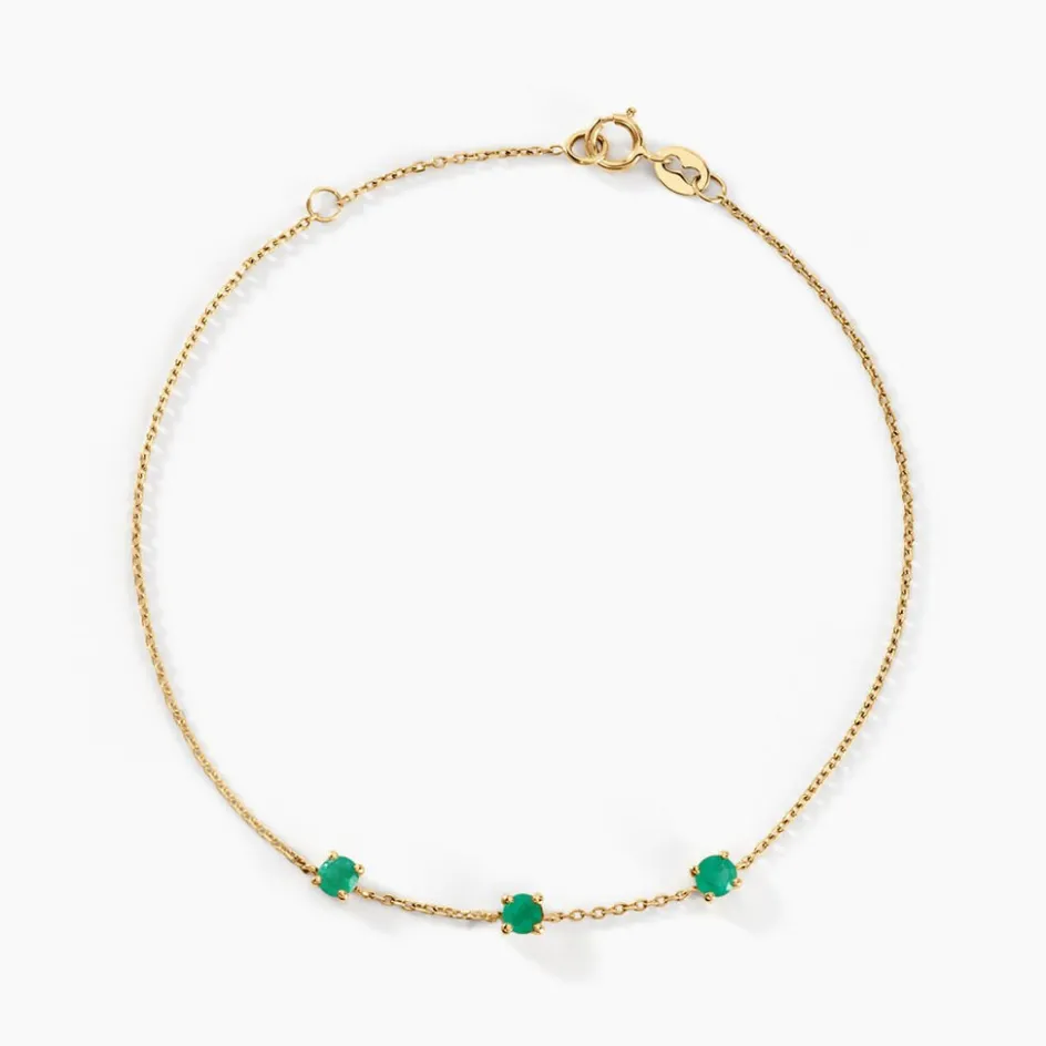 Clearance Histoire d'Or Bracelet Esmerald Rendez-vous Or Jaune Emeraude