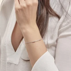 Outlet Histoire d'Or Bracelet Eucleia Argent Blanc