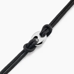 Discount Histoire d'Or Bracelet Fabrice Acier Blanc