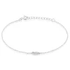 Histoire d'Or Bracelet Feath Argent Blanc Oxyde De Zirconium