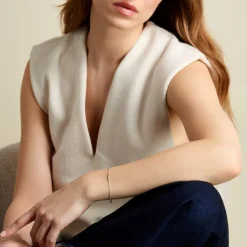 Histoire d'Or Bracelet Feath Argent Blanc Oxyde De Zirconium