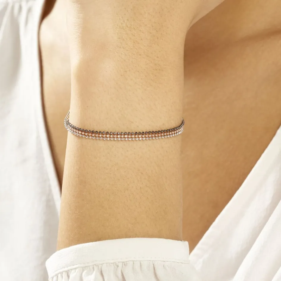 Histoire d'Or Bracelet Gabriela Argent Tricolore* Bracelets|Bracelets Fantaisie