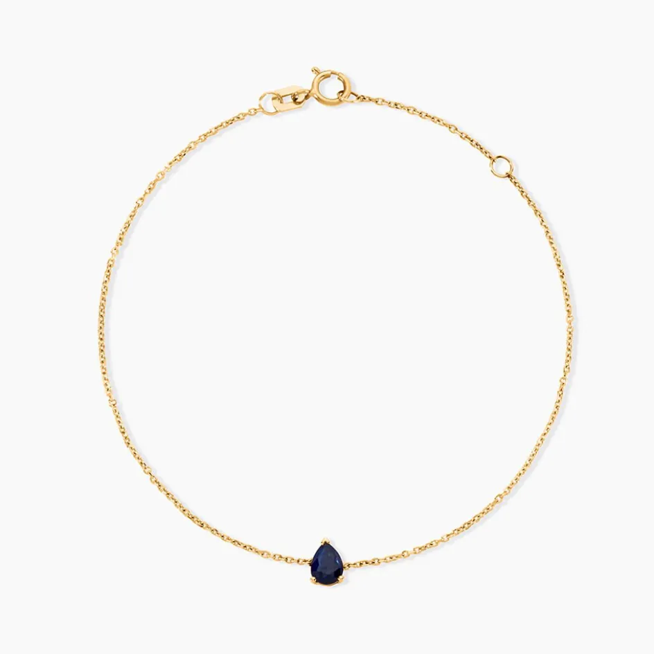 Sale Histoire d'Or Bracelet Gathbiyya Or Jaune Saphir