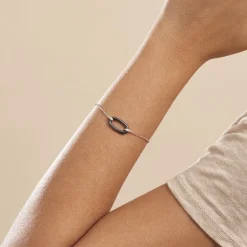 Histoire d'Or Bracelet Greta Argent Blanc Céramique Et Oxyde De Zirconium* Bracelets|Bracelets Fantaisie