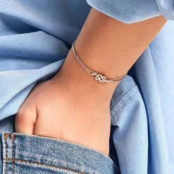 Histoire d'Or Bracelet Hadya Argent Blanc Oxyde De Zirconium