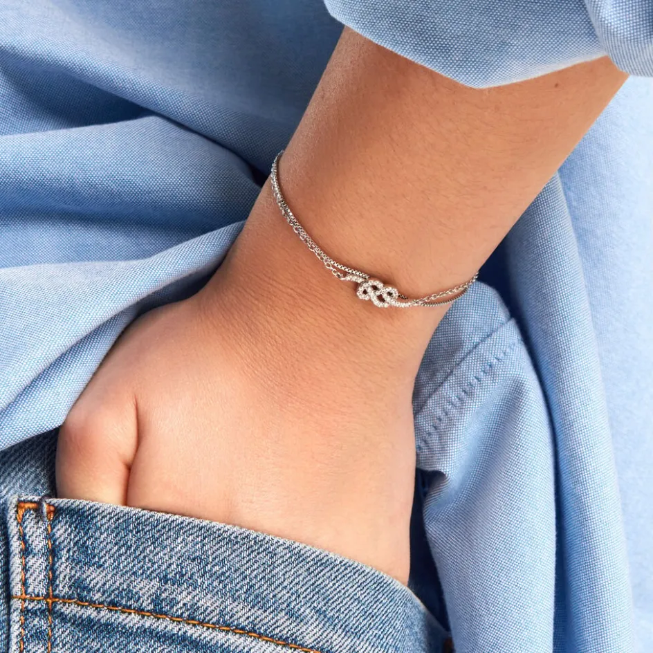 Histoire d'Or Bracelet Hadya Argent Blanc Oxyde De Zirconium