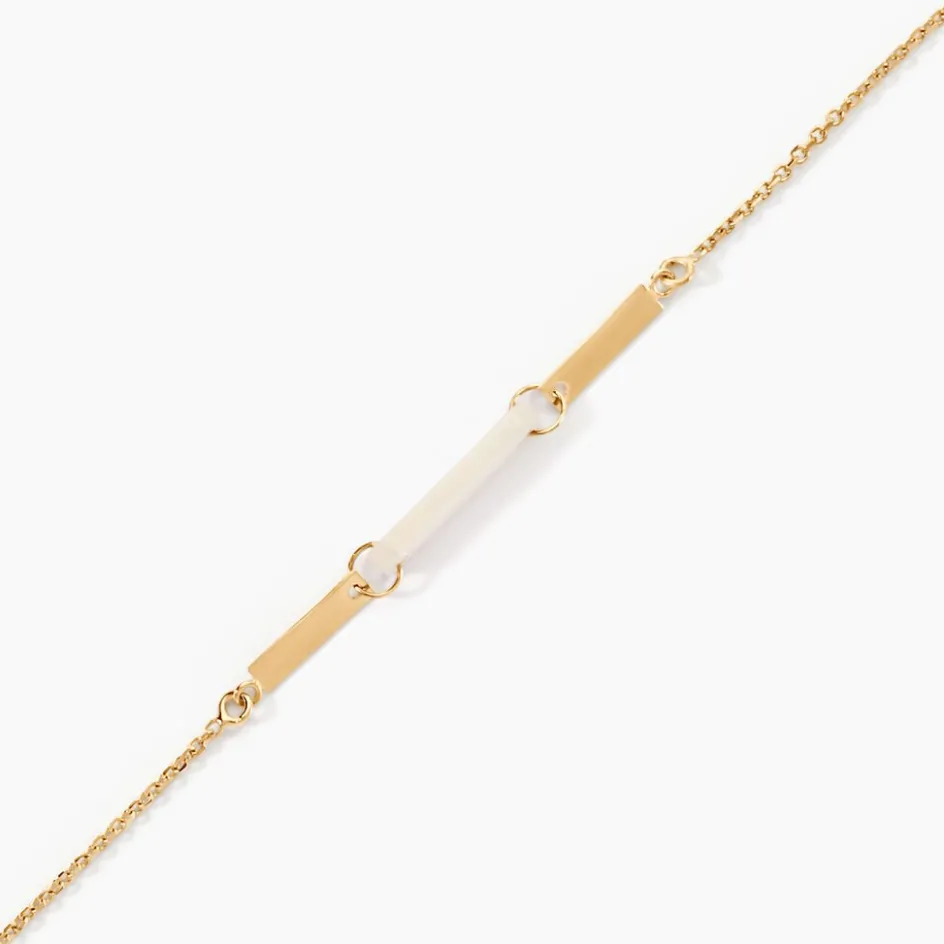 New Histoire d'Or Bracelet Halcyone Or Jaune Nacre or jaune nacre blanche