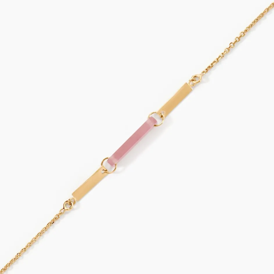 Clearance Histoire d'Or Bracelet Halcyone Or Jaune Calcédoine or jaune calcédoine pêche