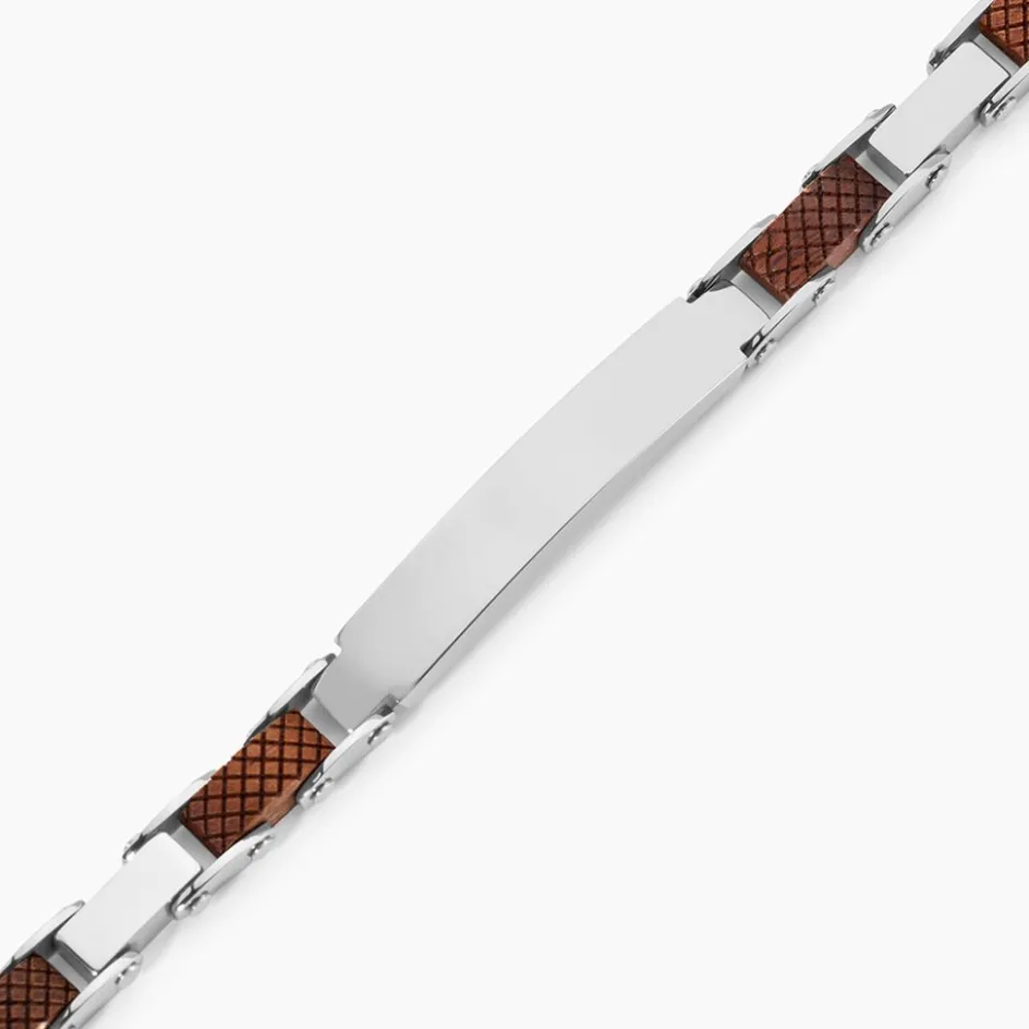 Histoire d'Or Bracelet Identité Acier Blanc Jorg