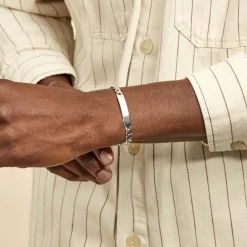 Discount Histoire d'Or Bracelet Identité Casper argent blanc