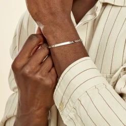 Histoire d'Or Bracelet Identité Argent Blanc Vivian* Bijoux Personnalisés|Bracelets