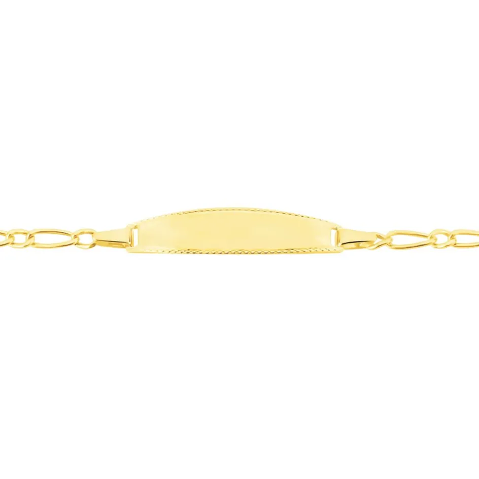 Discount Histoire d'Or Bracelet Identité Bartolomee Maille Alternee 1/1 Or Jaune