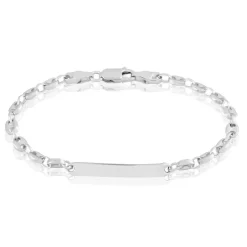 Histoire d'Or Bracelet Identité Carrus Argent Blanc* Bijoux Personnalisés|Bracelets
