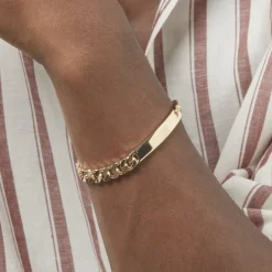 Best Histoire d'Or Bracelet Identité Clement Plaqué Or Jaune