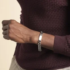 Histoire d'Or Bracelet Identité Esteban Acier Gris* Bijoux Personnalisés|Bracelets