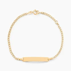 Histoire d'Or Bracelet Identité Etheline Maille Gourmette Or Jaune* Bijoux Personnalisés|Bracelets