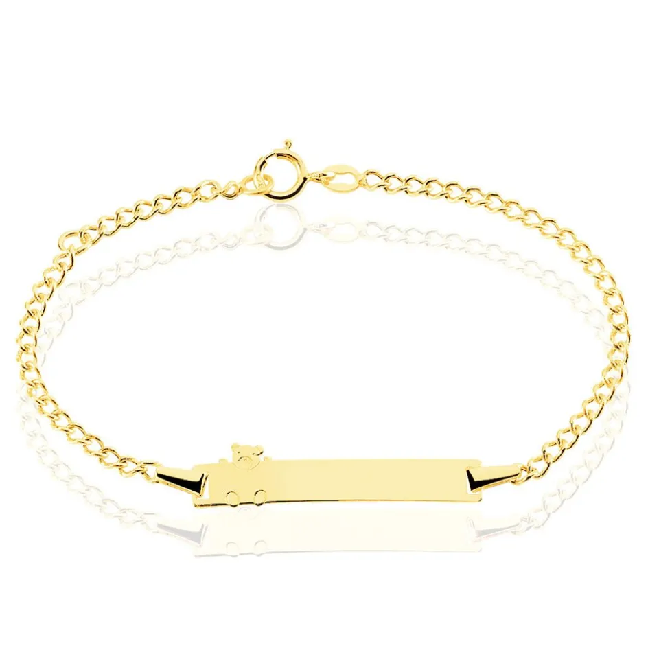 Discount Histoire d'Or Bracelet Identité Etheline Maille Gourmette Or Jaune