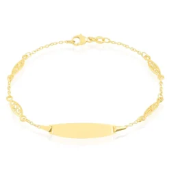Histoire d'Or Bracelet Identité Eudoxie Maille Filigrane Or Jaune* Bijoux Personnalisés|Bracelets