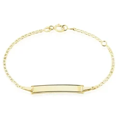 Discount Histoire d'Or Bracelet Identité Fanelia Maille Marine Or Jaune