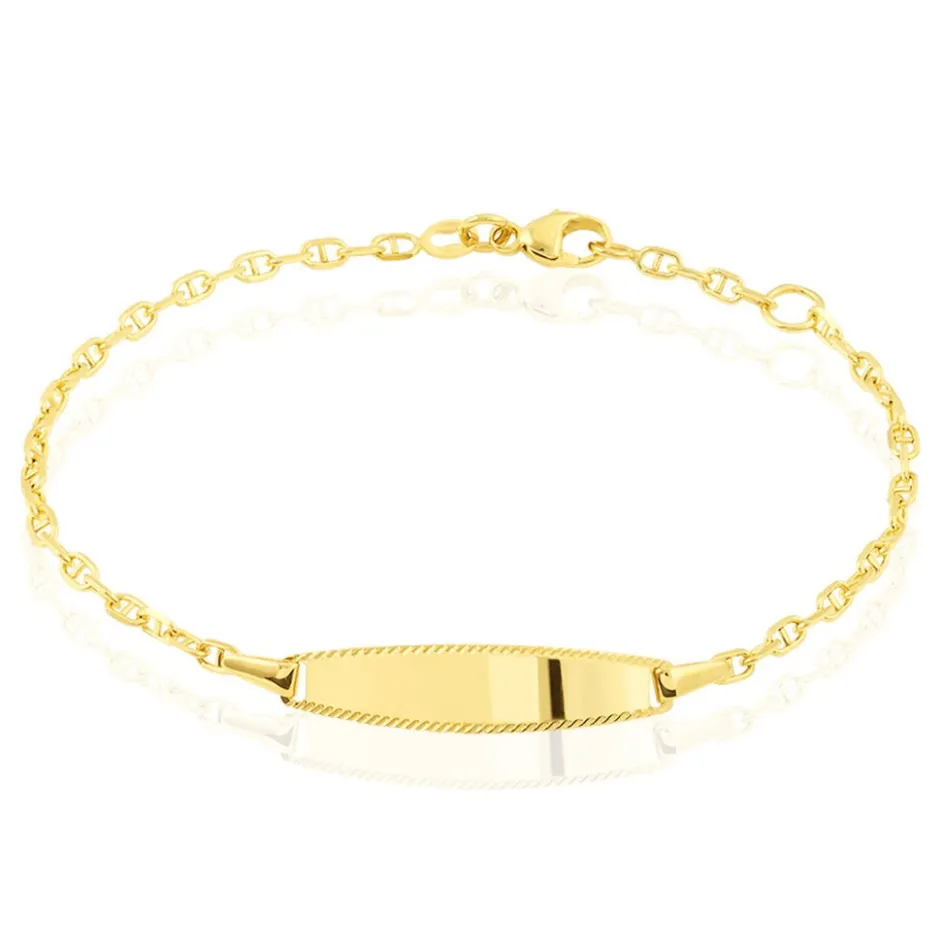 Histoire d'Or Bracelet Identité Fanelia Maille Marine Or Jaune