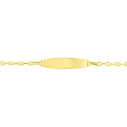 Histoire d'Or Bracelet Identité Fanelia Maille Marine Or Jaune