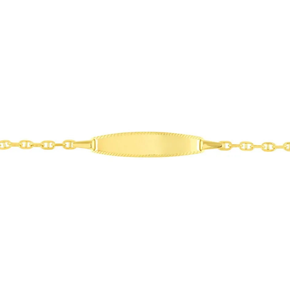Histoire d'Or Bracelet Identité Fanelia Maille Marine Or Jaune