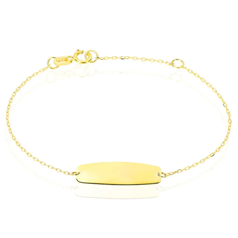 Histoire d'Or Bracelet Identité Gaspardine Maille Forçat Or Jaune* Bijoux Personnalisés|Bracelets