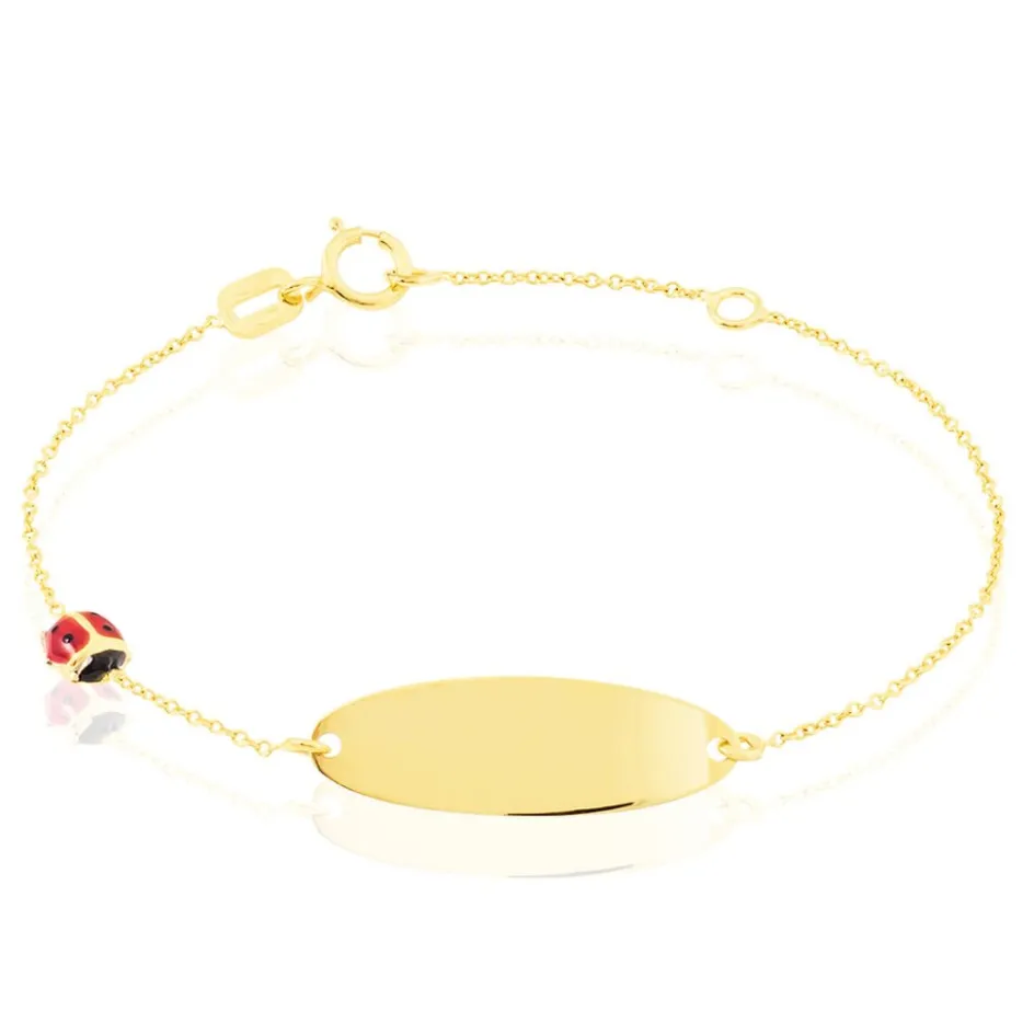 Histoire d'Or Bracelet Identité Holden Coccinelle Or Jaune* Bijoux Personnalisés|Bracelets
