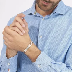 Histoire d'Or Bracelet Identité Vivian Maille Alternee 1/3 Argent Blanc* Bijoux Personnalisés|Bracelets