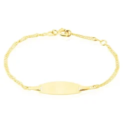 Histoire d'Or Bracelet Identite Bebe Or Jaune Ericka* Bijoux Personnalisés|Bracelets