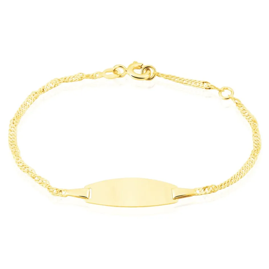 Histoire d'Or Bracelet Identite Bebe Or Jaune Ericka* Bijoux Personnalisés|Bracelets