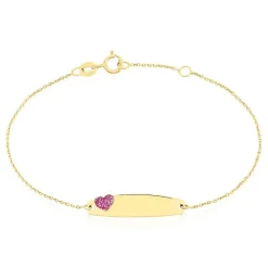 Histoire d'Or Bracelet Identitée Marcel Or Jaune* Bijoux Personnalisés|Bracelets