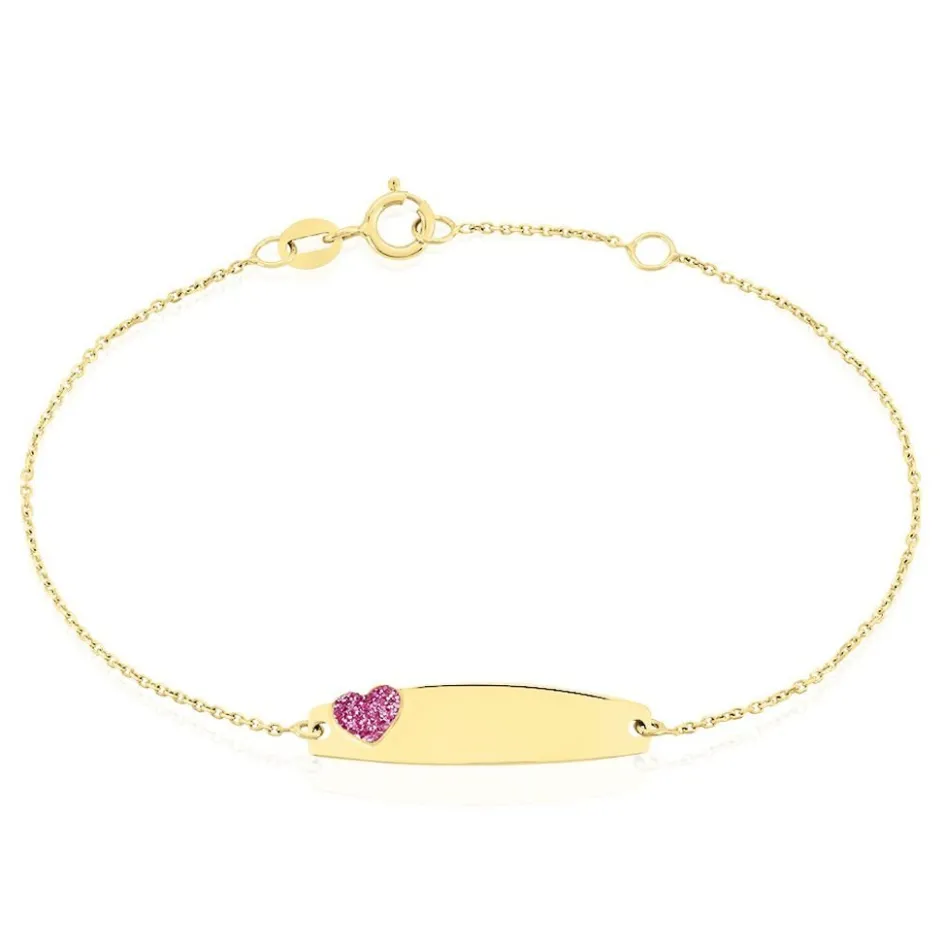 Histoire d'Or Bracelet Identitée Marcel Or Jaune* Bijoux Personnalisés|Bracelets